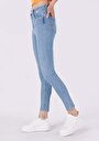 thumb-Afficher les détails de 759 Lara Pantalon Bleu   En  Skinny Fit Femme