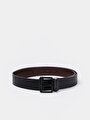 thumb-Afficher les détails de Ceinture Noir Modern Fit Homme