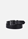 thumb-Afficher les détails de Ceinture Noir Modern Fit Homme