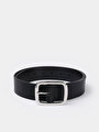 thumb-Afficher les détails de Ceinture Noir Modern Fit Femme