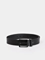 thumb-Afficher les détails de Ceinture Noir Modern Fit Homme