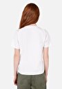 thumb-Afficher les détails de T-shirt À Manches Courtes Blanc Regular Fit Imprimé Femme
