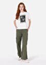 thumb-Afficher les détails de T-shirt À Manches Courtes Blanc Regular Fit Imprimé Femme