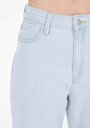 thumb-Afficher les détails de 786 Carlen Pantalon Bleu Bootcut Medium Rise En Jean Regular Fit Femme