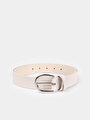 thumb-Afficher les détails de Ceinture Beige Modern Fit Femme