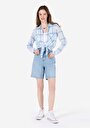 thumb-Afficher les détails de Short Bleu Regular Fit Femme