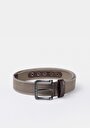thumb-Afficher les détails de Ceinture Gris Modern Fit Homme