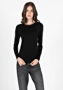 thumb-Afficher les détails de Pull Noir Slim Fit   Femme