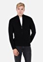 thumb-Afficher les détails de Cardigan Tricot Noir Regular Fit Homme