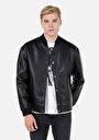 thumb-Afficher les détails de Veste Pu Noir   Regular Fit Homme