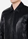 thumb-Afficher les détails de Veste Pu Noir   Regular Fit Homme