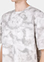 thumb-Afficher les détails de T-shirt À Manches Courtes Gris Oversize Fit Imprimé Homme