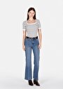 thumb-Afficher les détails de Tricot Blanc Slim Fit  Femme