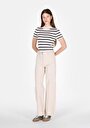 thumb-Afficher les détails de Tricot Beige Slim Fit  Femme