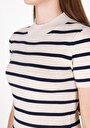 thumb-Afficher les détails de Tricot Beige Slim Fit  Femme