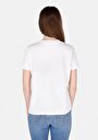 thumb-Afficher les détails de T-shirt À Manches Courtes Blanc Regular Fit Brodé Femme