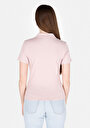 thumb-Afficher les détails de T-shirt À Manches Courtes Rose Slim Fit Droit Femme