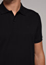 thumb-Afficher les détails de T-shirt Polo À Manches Courtes Noir Droit Regular Fit Homme