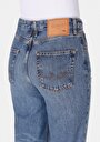 thumb-Afficher les détails de 884 Lauren Pantalon    En Jean Straight Fit Femme