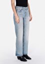 thumb-Afficher les détails de 880 Elisa Pantalon    En Jean Straight Fit Femme
