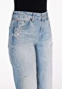 thumb-Afficher les détails de 880 Elisa Pantalon    En Jean Straight Fit Femme