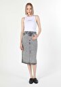 thumb-Afficher les détails de Jupe Denim Slim Fit    Femme