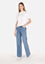 thumb-Afficher les détails de 970 Berry Pantalon  Wide Leg High Rise En Jean Regular Fit Femme