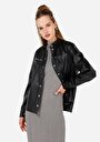 thumb-Afficher les détails de Chemise À Manches Longues Noir Regular Fit Droit Polyester Femme