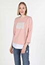 thumb-Afficher les détails de T-shirt À Manches Longues Rose Regular Fit  Femme