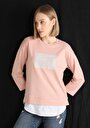 thumb-Afficher les détails de T-shirt À Manches Longues Rose Regular Fit  Femme