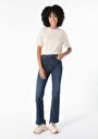 thumb-Afficher les détails de 791 Monica Pantalon Bleu   En  Regular Fit Femme