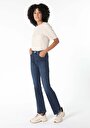 thumb-Afficher les détails de 791 Monica Pantalon Bleu   En  Regular Fit Femme