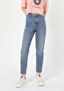 thumb-Afficher les détails de 896  Maria Pantalon Denim Tapered Leg  En  Mom Fit Femme