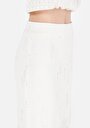 thumb-Afficher les détails de Jupe Ecru Slim Fit Jakarli Supreme Mdi Femme