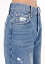 thumb-Afficher les détails de 945 Daisy Pantalon Bleu   En  Straight Fit Femme