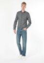 thumb-Afficher les détails de 045 David Pantalon Bleu Straight Leg  En  Regular Fit Homme