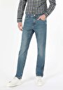 thumb-Afficher les détails de 045 David Pantalon Bleu Straight Leg  En  Regular Fit Homme