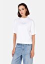 thumb-Afficher les détails de T-shirt À Manches Courtes Blanc Regular Fit Imprimé Femme