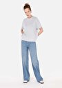 thumb-Afficher les détails de T-shirt À Manches Courtes Gris Regular Fit Imprimé Femme