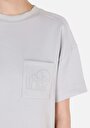 thumb-Afficher les détails de T-shirt À Manches Courtes Gris Regular Fit Imprimé Femme