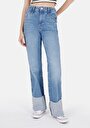 thumb-Afficher les détails de 885 Camellia Pantalon Denim Straight Leg High Rise En Jean Straight Fit Femme
