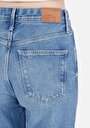 thumb-Afficher les détails de 885 Camellia Pantalon Denim Straight Leg High Rise En Jean Straight Fit Femme