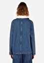 thumb-Afficher les détails de Veste De Blazer Bleu Regular Fit Manches Longues  Femme
