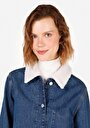 thumb-Afficher les détails de Veste De Blazer Bleu Regular Fit Manches Longues  Femme
