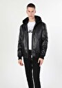 thumb-Afficher les détails de Veste Pu Noir   Regular Fit Homme