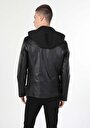 thumb-Afficher les détails de Veste Pu Noir   Slim Fit Homme