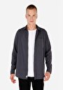 thumb-Afficher les détails de Chemise À Manches Longues Anthracite Regular Fit Droit Gabardine Homme