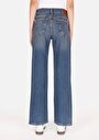 thumb-Afficher les détails de 880 Elisa Pantalon Bleu Straight Leg Medium Rise En Jean Straight Fit Femme