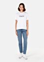 thumb-Afficher les détails de T-shirt À Manches Courtes Blanc Regular Fit Imprimé Femme