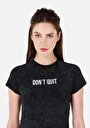 thumb-Afficher les détails de T-shirt À Manches Courtes Anthracite Slim Fit Imprimé Femme